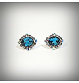 ERH0195 - Silver Blue  Earring 342