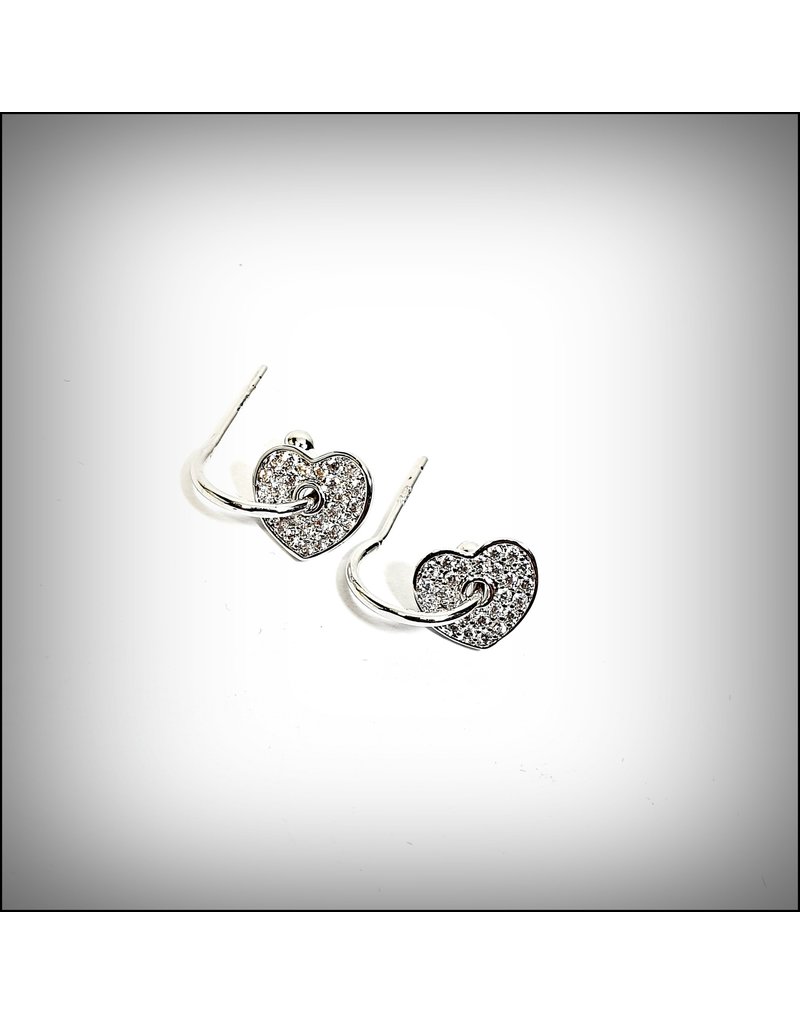 ERH0200 - Silver Heart  Earring