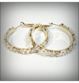 ERH0222 - Gold Pearls  Earring