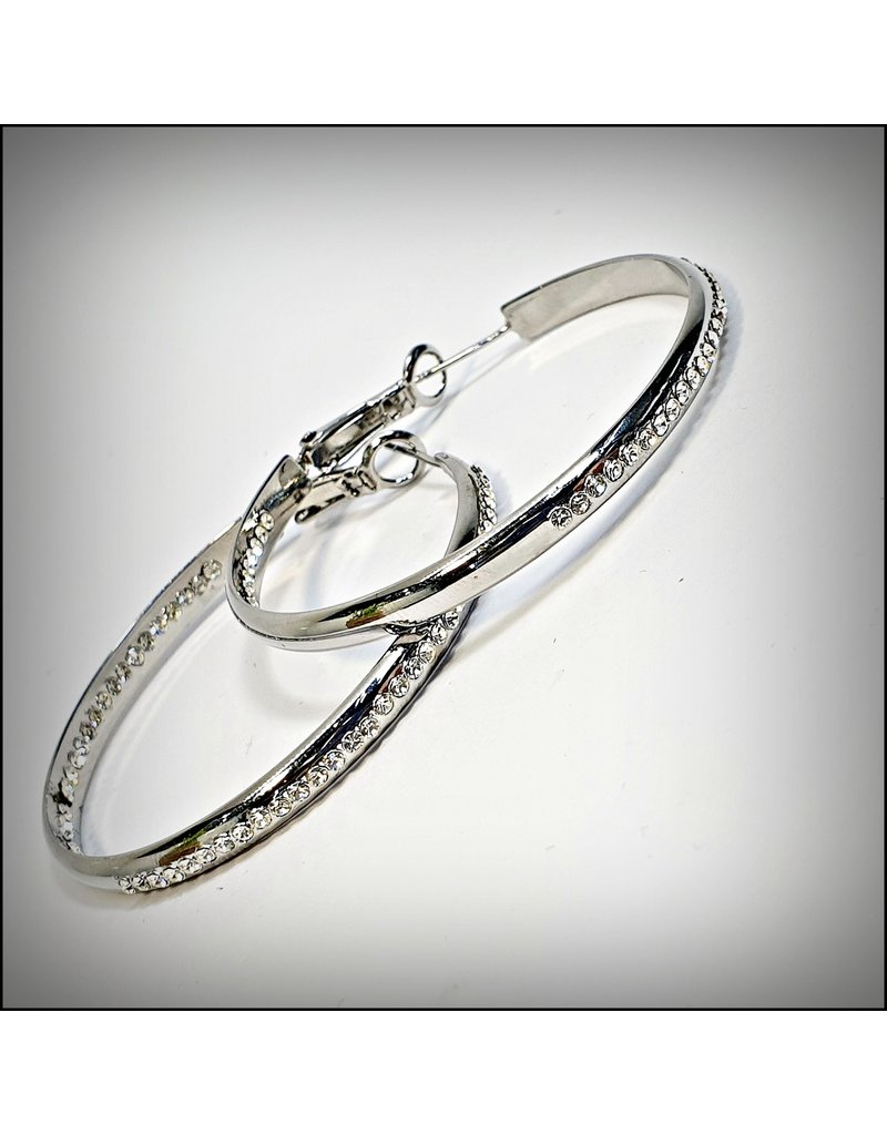 ERH0225 - Silver Hoops  Earring