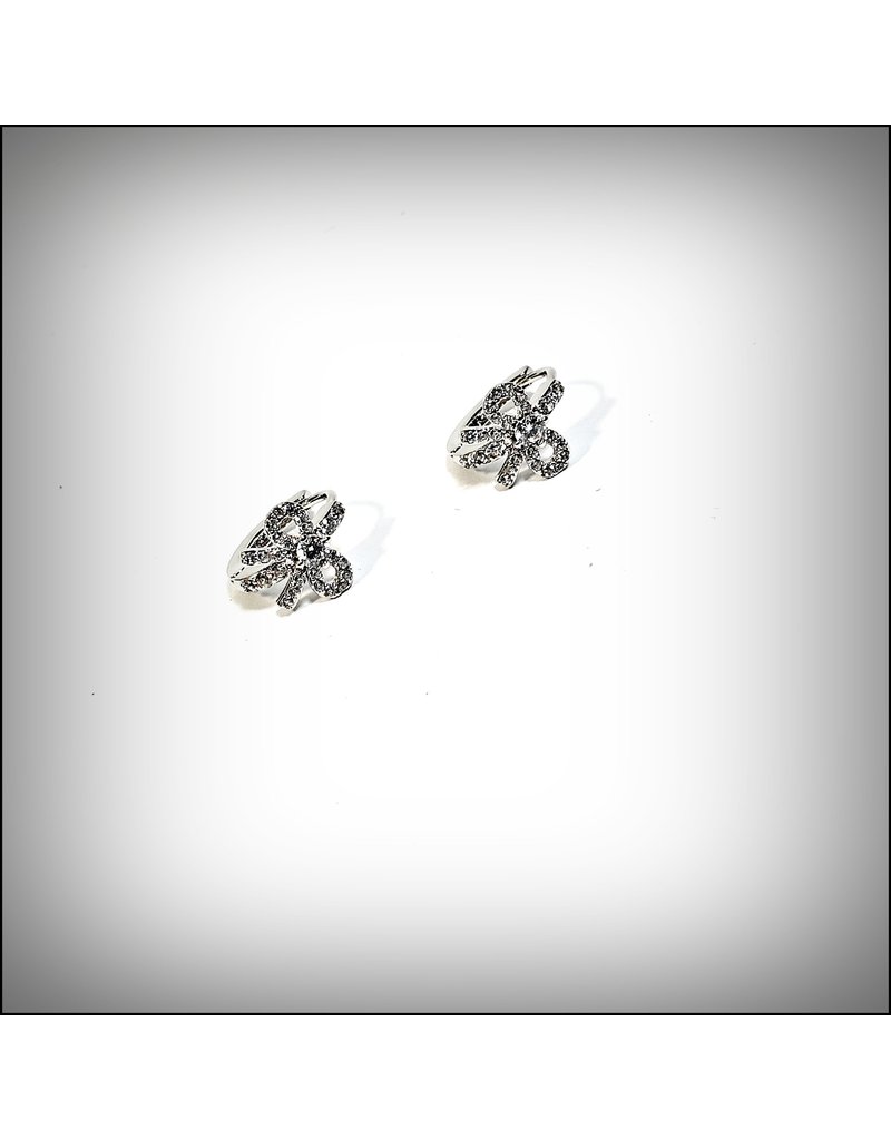 ERH0227 - Silver Bow  Earring
