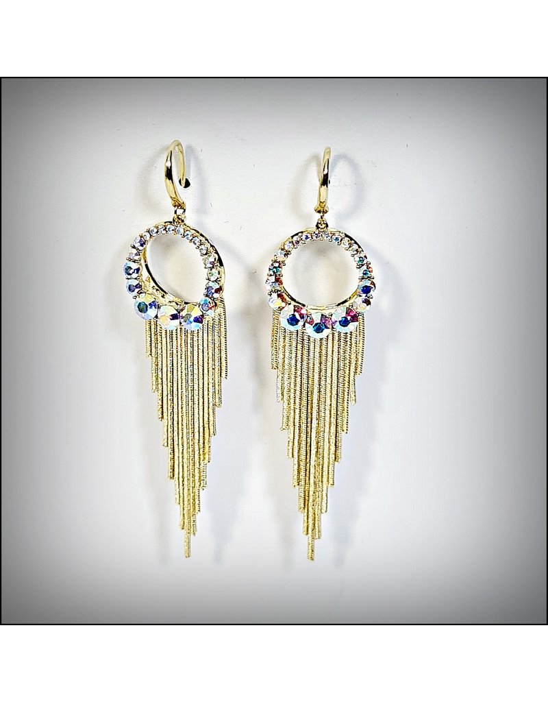 ERH0232 - Gold Ring/Tassles  Earring 342