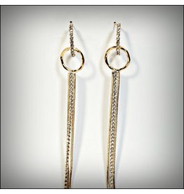 ERH0255 - Gold Drop  Earring