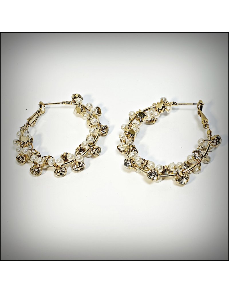 ERH0258 - Gold Pearls  Earring