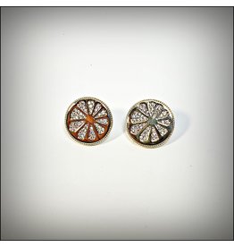 ERH0263 - Gold Wheel  Earring 342
