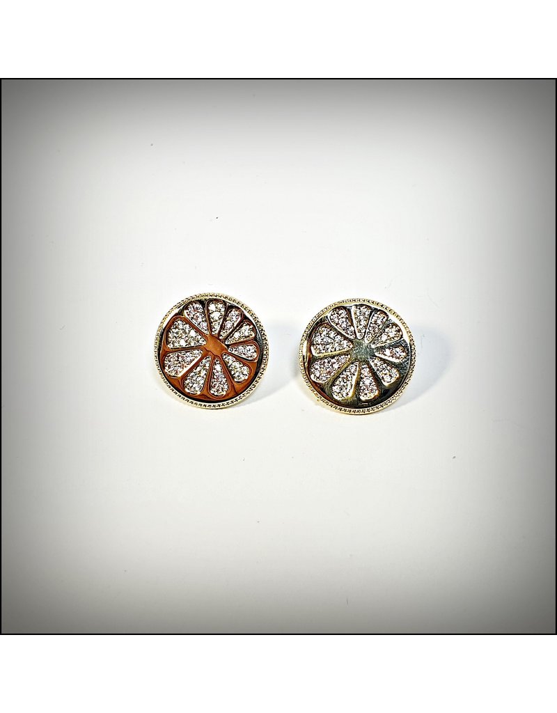 ERH0263 - Gold Wheel  Earring 342