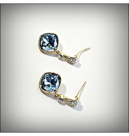 ERH0268 - Gold Blue  Earring