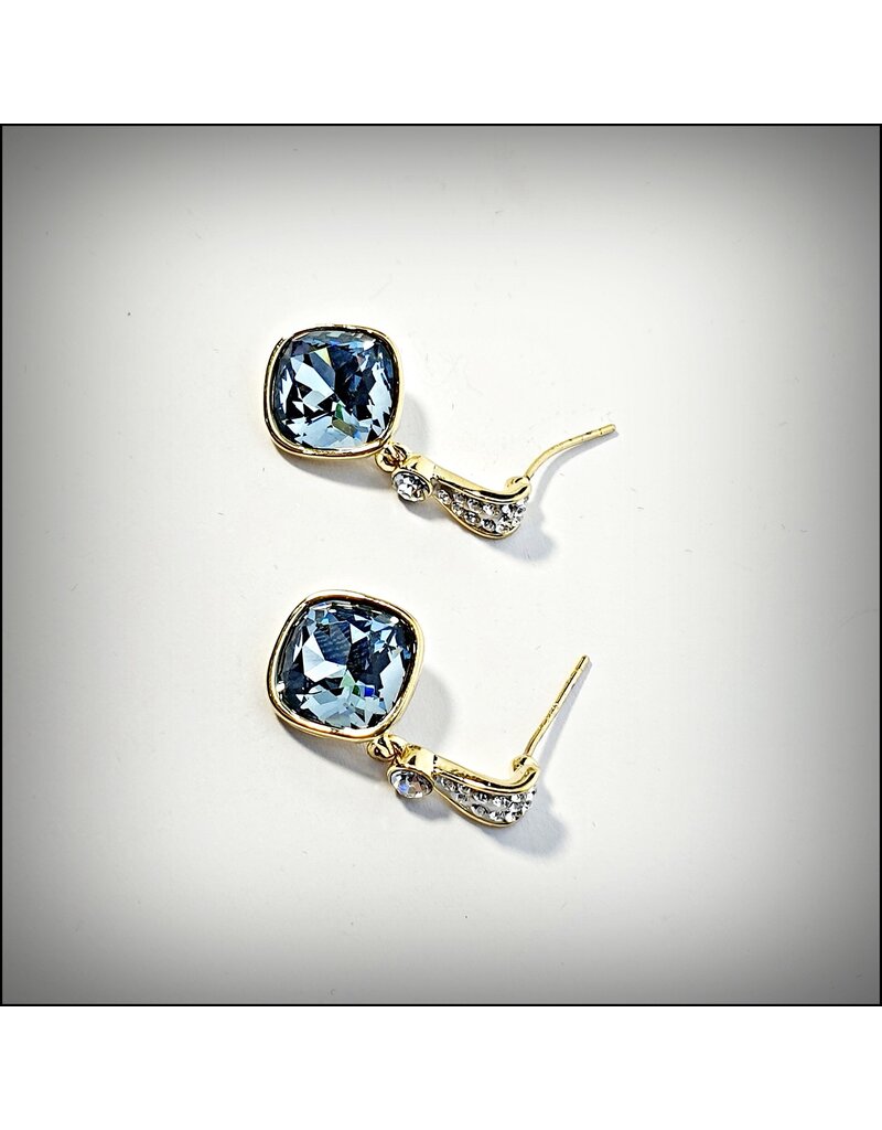 ERH0268 - Gold Blue  Earring