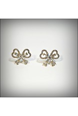 ERH0278 - Gold Bow  Earring