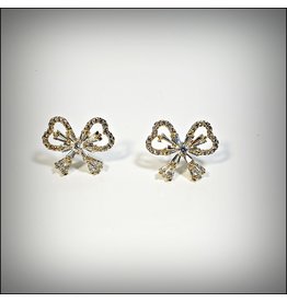 ERH0278 - Gold Bow  Earring