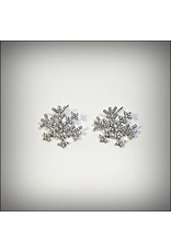 ERH0289 - Silver Snowflake  Earring