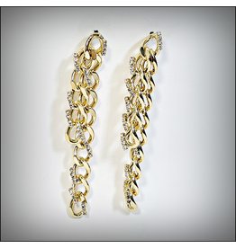 ERH0314 - Gold Chain Drop  Earring