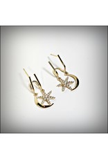 ERH0373 - Gold Starfish  Earring