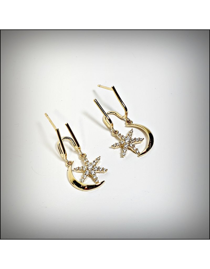 ERH0373 - Gold Starfish  Earring