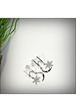 ERH0383 - Silver Starfish  Earring