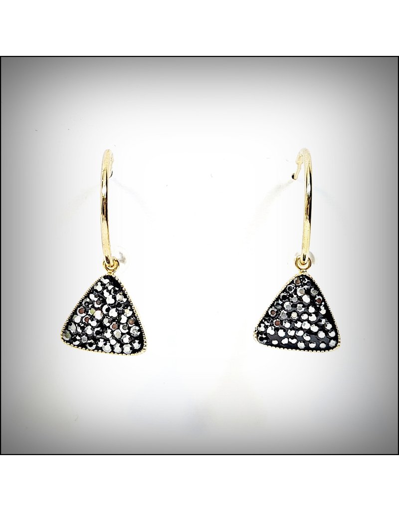 ERH0390 - Black  Earring
