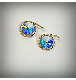 ERH0388 - Gold Mother Of Pearl  Earring