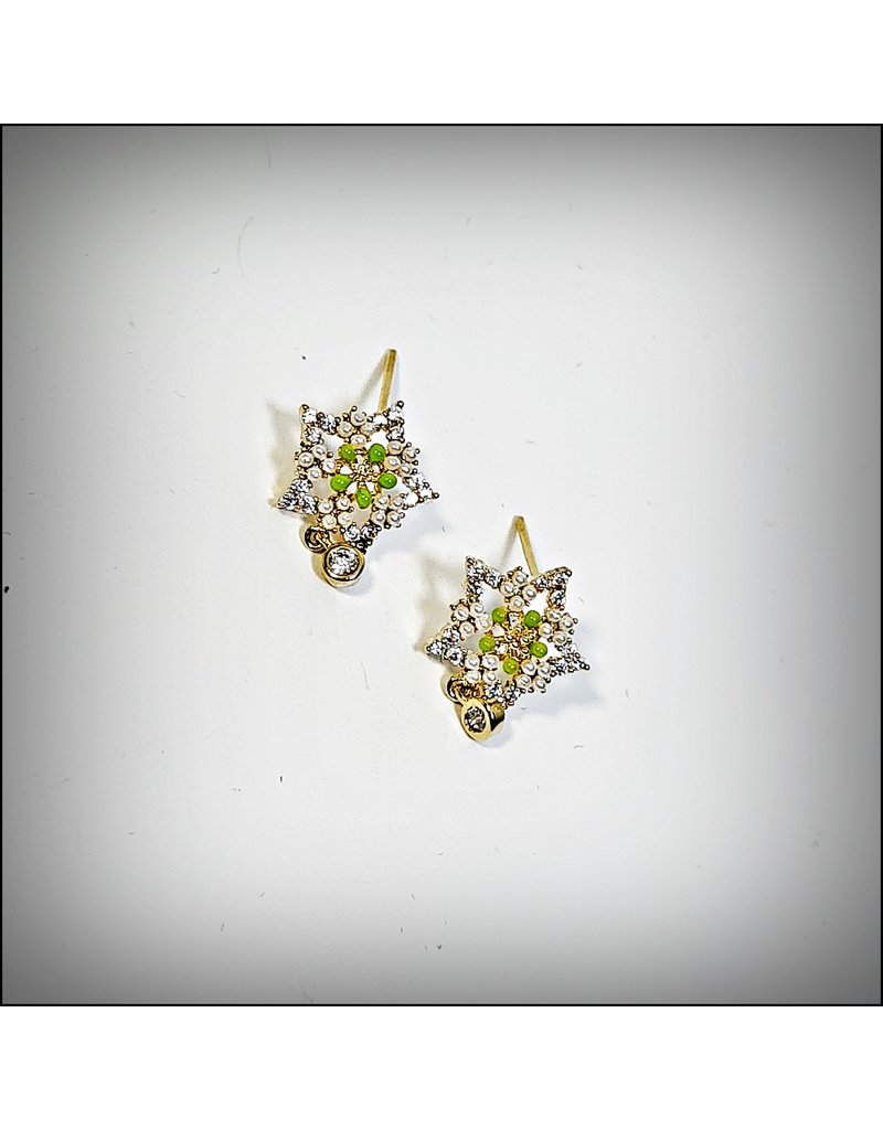 ERH0399 - Gold Pearls  Earring