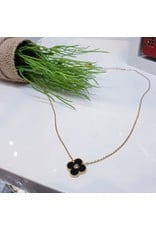 SCE0022 - Gold, Black Short Necklace
