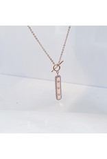 SCE0025 -Rose Gold,  Short Necklace