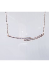 SCE0040 -Rose Gold,  Short Necklace