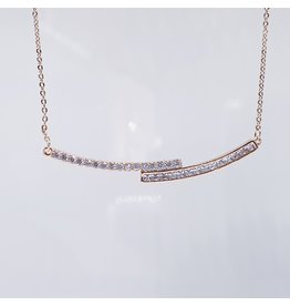 SCE0040 -Rose Gold,  Short Necklace