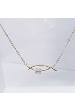 SCE0054 -Gold,  Short Necklace