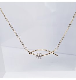 SCE0054 -Gold,  Short Necklace