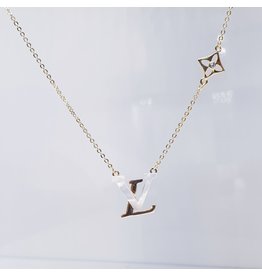 SCE0059 -Gold, Lv Short Necklace