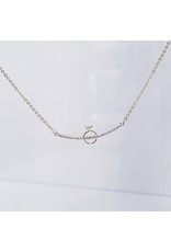 SCE0068 -Gold, Ring Short Necklace