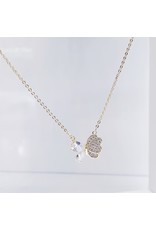 SCE0094 -Gold, Butterfly Short Necklace