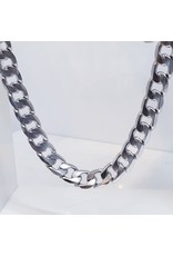 STC0015 -Silver, Steel Necklace 9.8mm x 60cm
