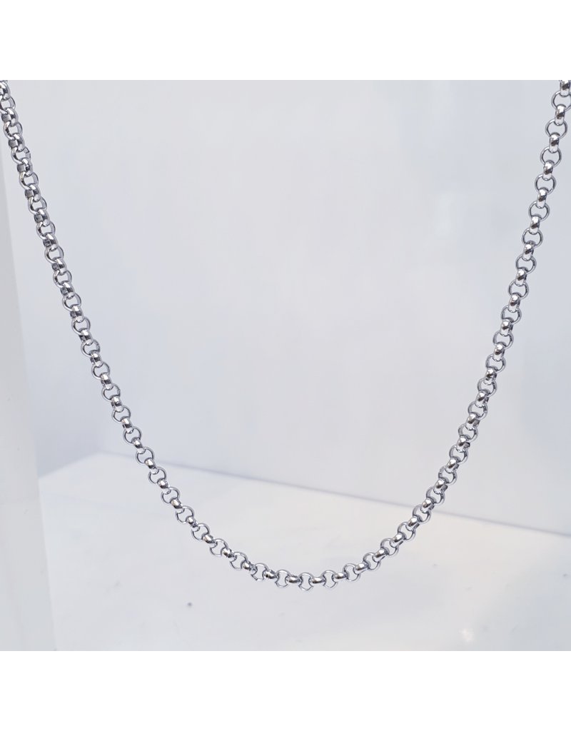 STC0018 -Silver, Steel Necklace 3mm*60cm