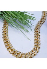 STC0001 - Gold, 18 Inch S Link Statement Necklace
