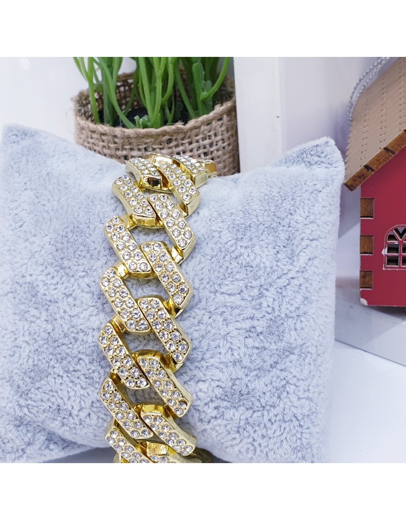 SBA0007 - Gold, S Link Bracelet