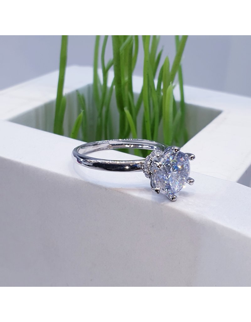 RGF0080-Silver, Diamond Simulant