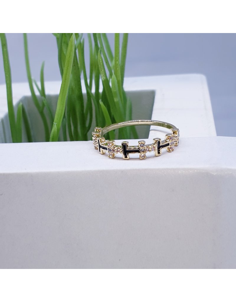 RGF0097-Gold/Black Ring