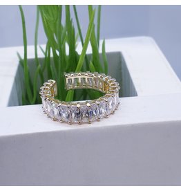 RGF0098-Gold/Crystal Ring