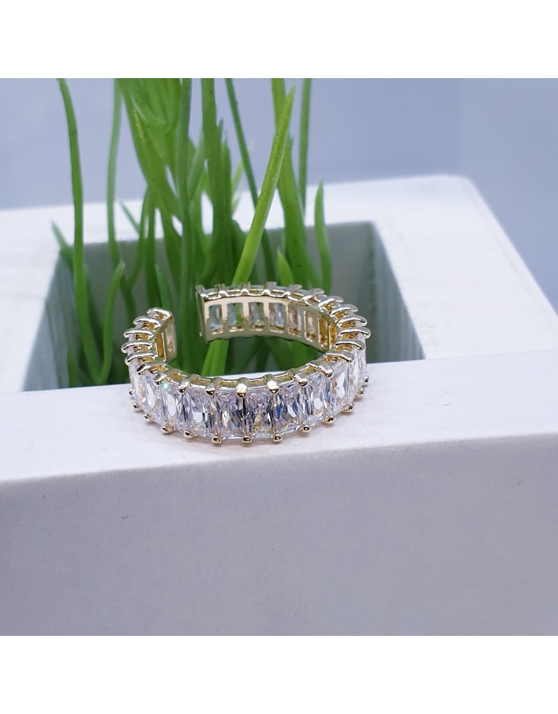 RGF0098-Gold/Crystal Ring
