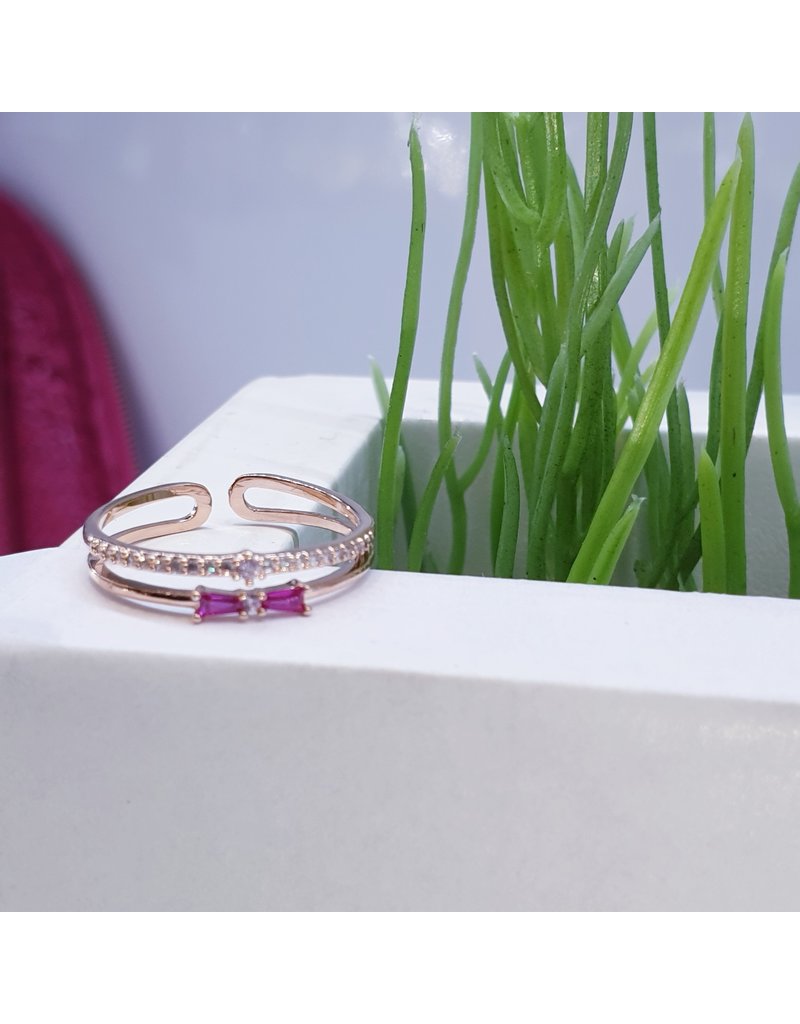 RGF0223-Rose Gold/Pink Ring