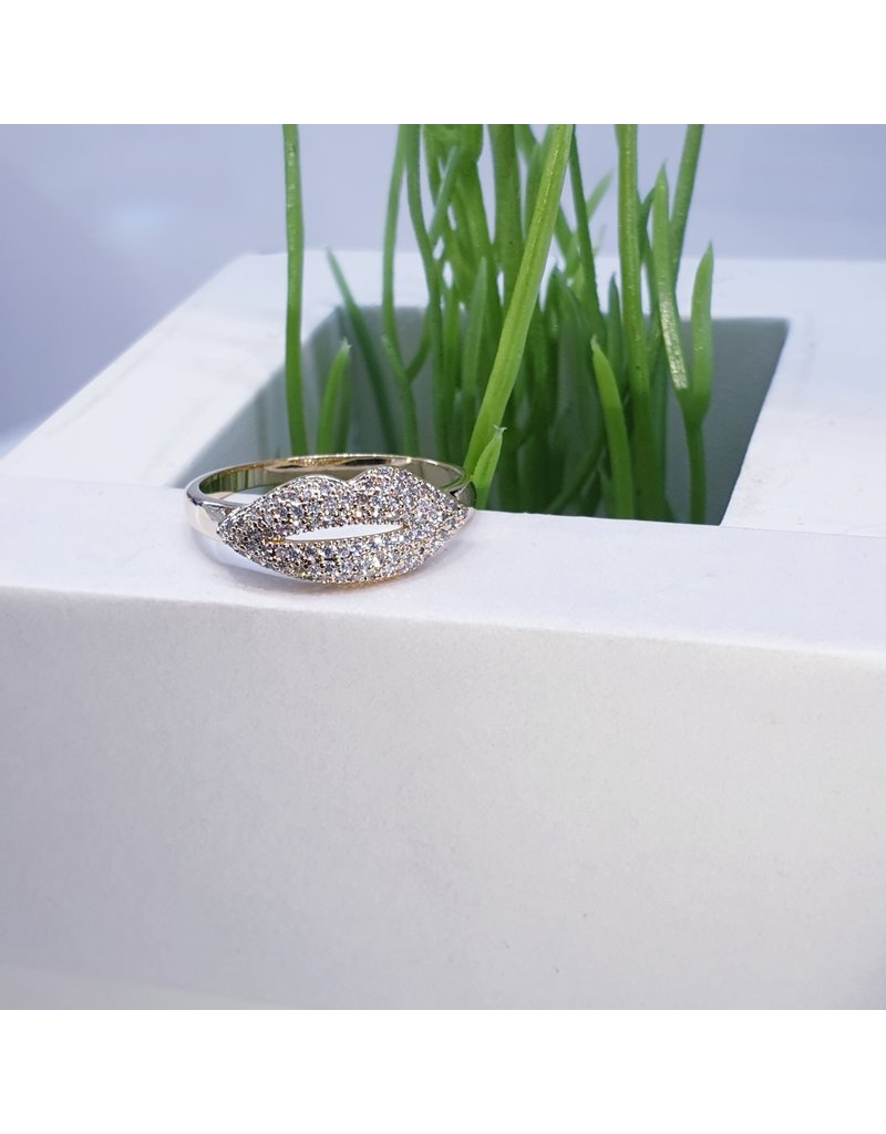 RGF0347-Gold Lips Ring
