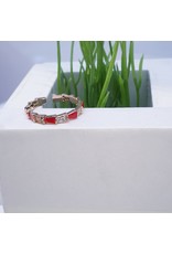 RGF0352-Rose Gold, Red  Ring