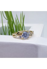 RGF0024-Gold, Diamond Simulant Ring