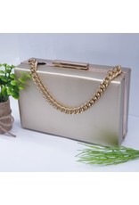 CTB0003 - Gold, Rectangle Clutch