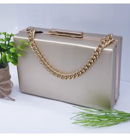 CTB0003 - Gold, Rectangle Clutch