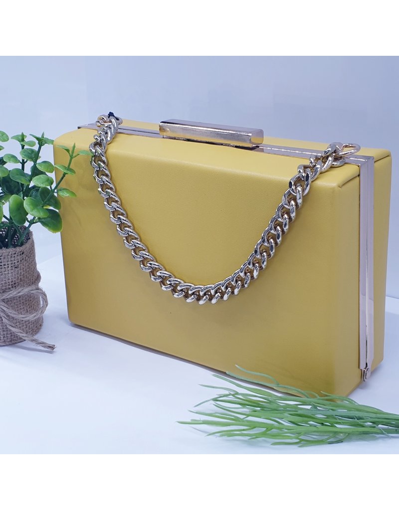 CTB0005 - Yellow, Rectangle Clutch