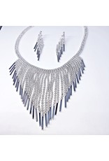 CSE0002 - Silver, Tassle  Fromal Set