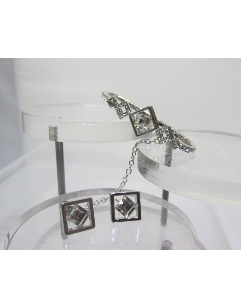 ERA0028 - Silver Earcuff/ Earring