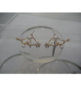 ERA0037 - Gold Earcuff/ Earring