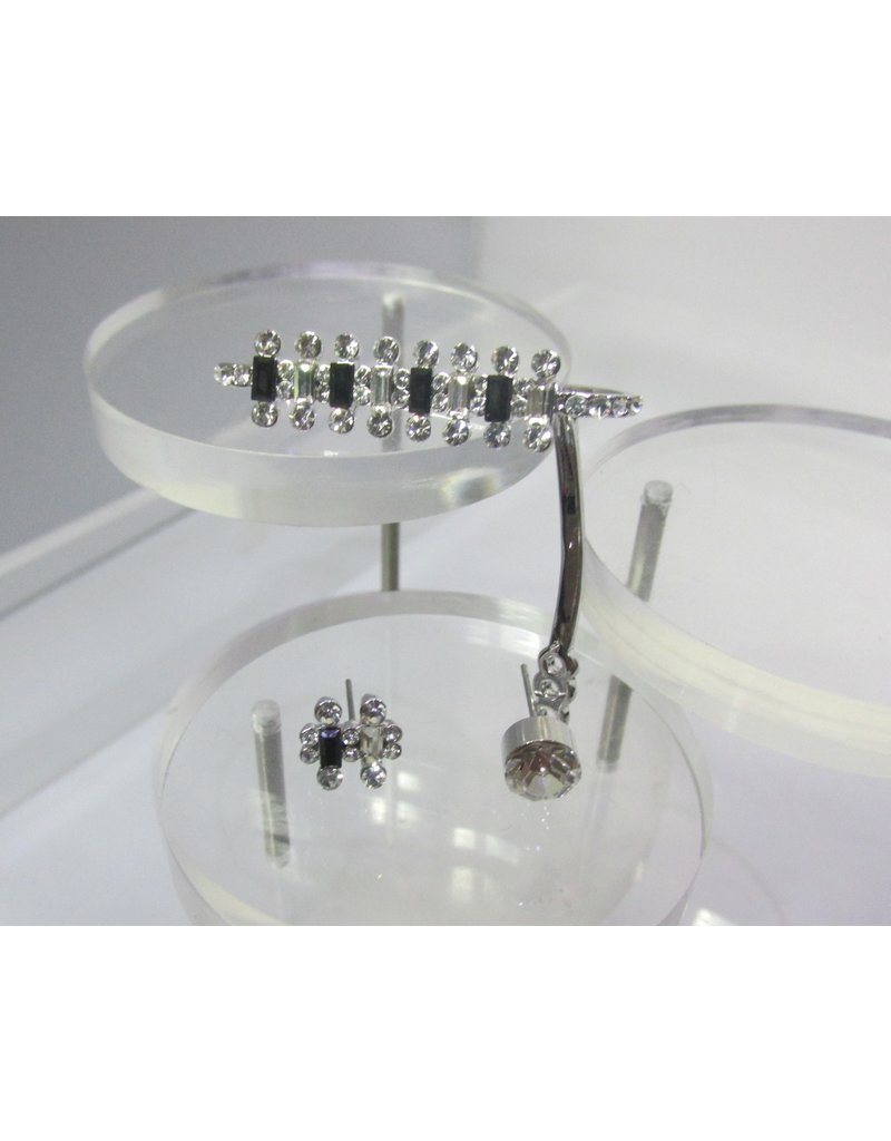ERA0054 - Silver Earcuff/ Earring
